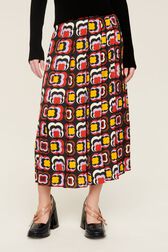 Women May 68 Print Long Skirt Multico crea details view 3