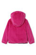 Manteau réversible à capuche Fuchsia vue de dos