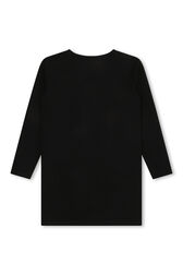 Novelty Rhinestone Dress Black back view