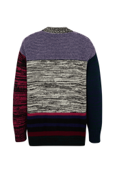 Long-Sleeved Crew-Neck Jumper Multico back view