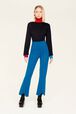 Women Milano Pants Prussian blue details view 1