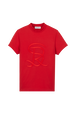 Women Cotton Jersey T-shirt Red front view