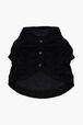 Pull à capuche chien velours Noir vue de dos