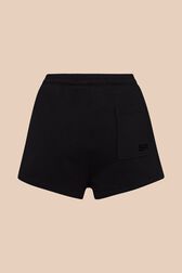 Short motif bouche femme Noir vue de dos