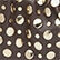 Sac Domino mini en cuir et studs Chocolat 