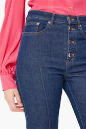 High Waisted Stretch Denim Jeans Baby blue details view 2