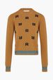 Woolen Long Sleeve Sweater Brun back view