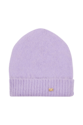 Bonnet mohair Femme Lilas vue de face