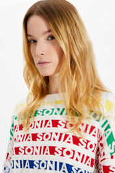 Women Multicolor Striped Jumper Multico white details view 2