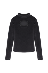 Top Velours Goutte Rykiel Noir vue de face