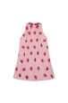 Robe longue sans manches fille Rose vue de dos