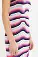 Short striped tank dress Pink details view 1