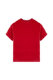 T-shirt velours femme Rouge vue de dos