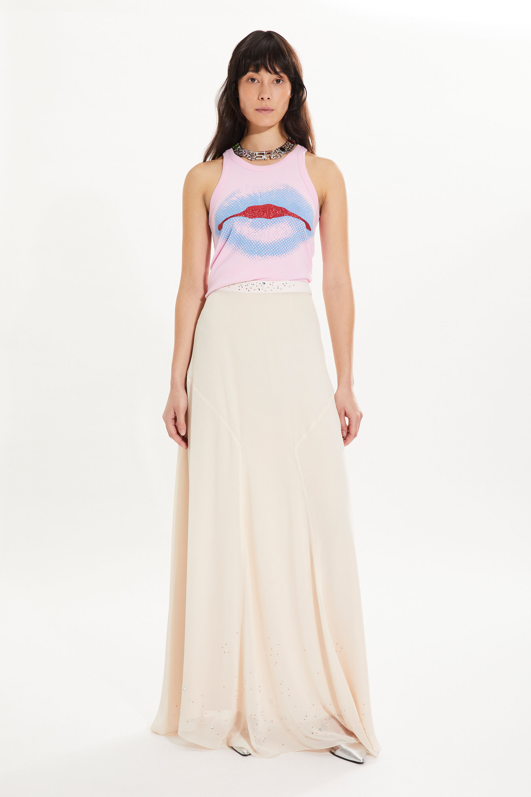 Jupe longue en mousseline Sonia Rykiel