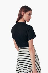 Rykiel Signature T-Shirt Black back worn view