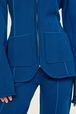 Women Milano Knitted Jacket Prussian blue details view 2