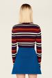 Women Milano Short Skirt Prussian blue back worn view