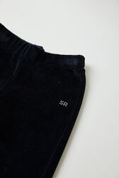 Pantalon flare fille velours Noir vue de détail 6