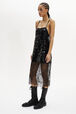 Strappy Sequined Slip Dress Black details view 1