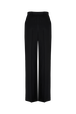 Cool Wool High-waisted Trousers Black back view