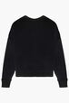 Women Velvet Sweatshirt Black back view