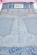 Zebra denim mini skirt Blue details view 2