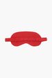 Masque de nuit velours femme Rouge vue de dos