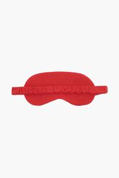 Masque de nuit velours femme Rouge vue de dos