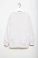 Round Collar Girl Sweatshirt Ecru back view
