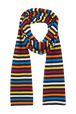 Women Multicolor Striped Scarf Multico iconic striped back view