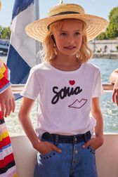 Jersey Girl T-shirt White details view 1