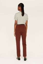 Women Cotton Jersey Jogging Chocolate back worn view