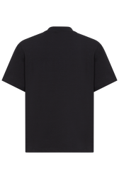 T-shirt manches courtes à strass Noir vue de dos