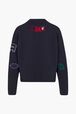 SR Iconic Symbols Sweater Black/blue back view