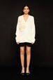 Women Flowers Cardigan Ecru details view 3