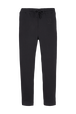 Women Cotton Jersey Jogging Black front view