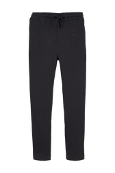 Women Cotton Jersey Jogging Black front view