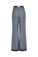 Pleated Jeans Raw back view