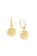 Boucles d'oreilles Golden Medals Clover Gold vue de détail 1