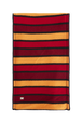 Wool and Cashmere Striped Scarf Striped red/orange front view