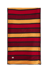 Wool and Cashmere Striped Scarf Striped red/orange front view