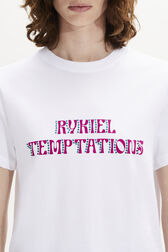 Short-Sleeved Crew-Neck Cotton Jersey T-Shirt White details view 2