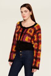 Cardigan jacquard Mai 68 femme Multico crea vue de détail 1