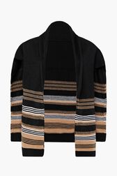 Lapis Striped Demi-Pull Multico crea front view
