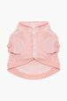 Pull à capuche chien velours Rose vue de dos