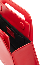 Sac trapèze "Mon Sac Rykiel"  en faux cuir végan Rouge vue de détail 2