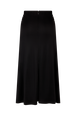 Asymmetrical skirt in jersey with studs Black back view