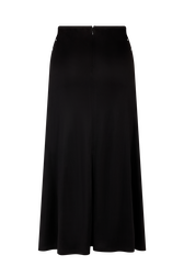 Asymmetrical skirt in jersey with studs Black back view