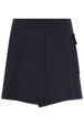 Reversable wrap skirt Navy back view