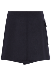Reversable wrap skirt Navy back view